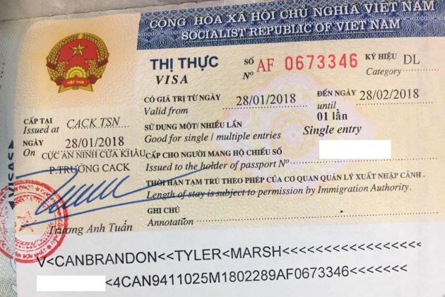 visa permit in vietnam